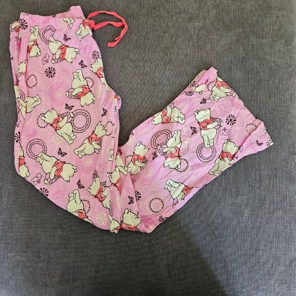 Disney Women's Pink Winnie the Pooh Honey Cotton Lounge Pyjama Pants Medium - Picture 5 of 11